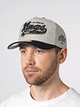 Бейсболка MITCHELL NESS арт. HP14539-LAKGREY Los Angeles Kings NHL (серый / черный)
